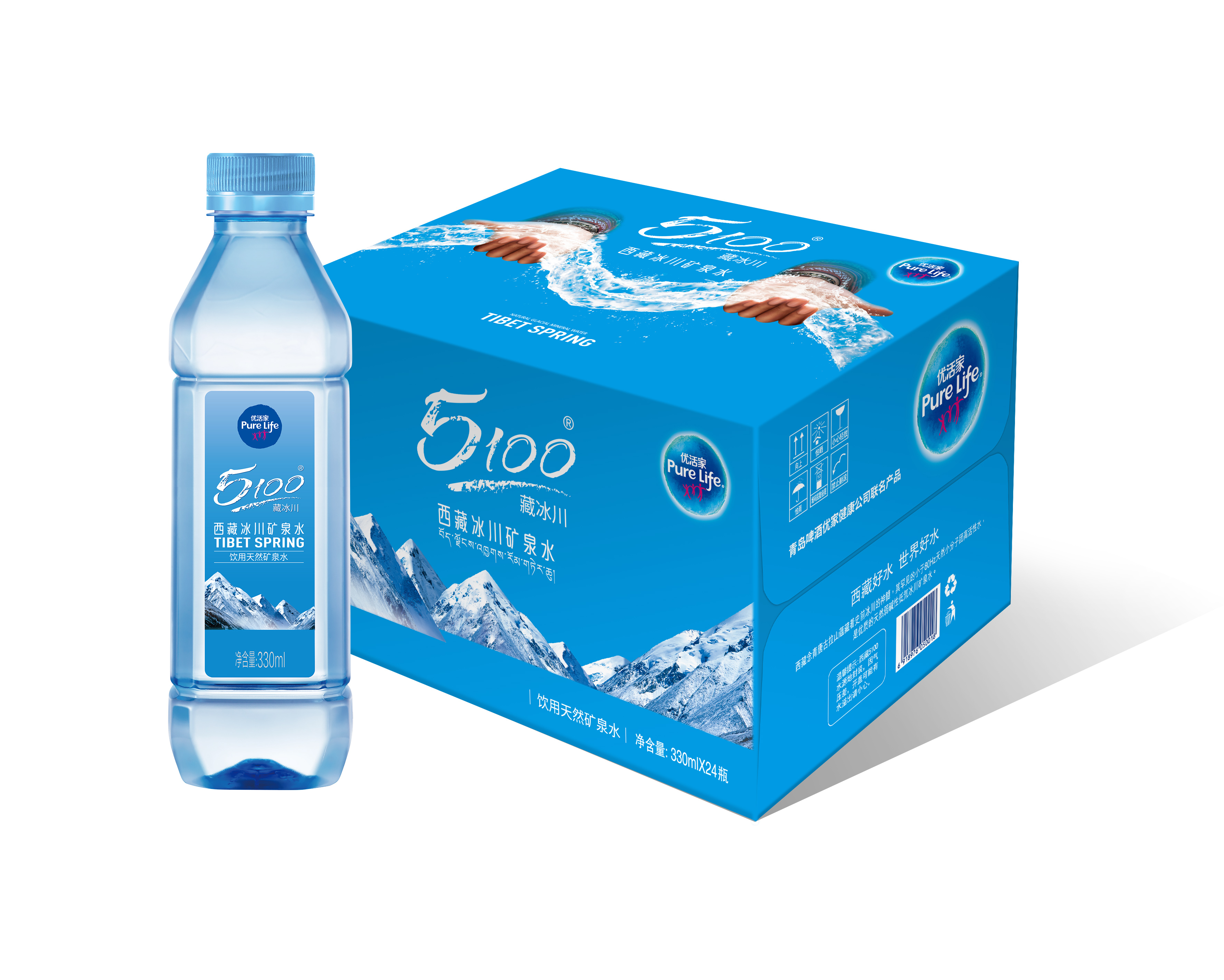 西藏5100冰川矿泉水 源自青藏高原的纯净与高端品质